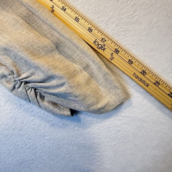 Peck & Peck  Women’s Size Large Linen Blend Open Front Blazer Jacket Top Ivory - Picture 12 of 13